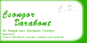 csongor darabont business card